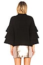 view 3 of 4 Exaggerated Sleeve Sweater in Black