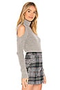 view 2 of 4 Cold Shoulder Sweater in Heather Grey