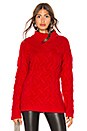 view 1 of 4 Chunky Knit Sweater in Red
