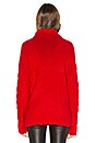 view 3 of 4 Chunky Knit Sweater in Red