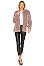 view 4 of 4 Faux Fur Jacket in Dusty Lavender