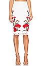 view 1 of 4 Floral Embroidered Lace Skirt in Off White