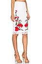 view 2 of 4 Floral Embroidered Lace Skirt in Off White