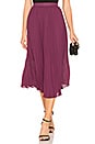 view 1 of 4 Pleated Midi Skirt in Eggplant