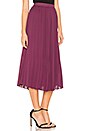 view 2 of 4 Pleated Midi Skirt in Eggplant