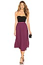 view 4 of 4 Pleated Midi Skirt in Eggplant