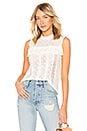 view 1 of 4 Sleeveless Lace Top in Off White