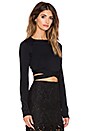view 2 of 4 Partner in Crime Crop Top in Black