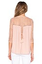 view 3 of 4 Lace Up Back Top in Nude Pink