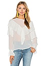 view 1 of 4 Ruffle Blouse in White