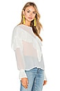 view 2 of 4 Ruffle Blouse in White
