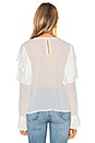 view 3 of 4 Ruffle Blouse in White