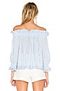 view 3 of 5 Off The Shoulder Top in Pale Blue