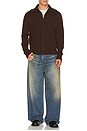 view 3 of 4 Knit Zip Up Jacket in Hickory