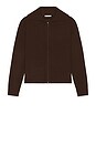 view 4 of 4 Knit Zip Up Jacket in Hickory
