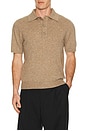 view 1 of 4 Short Sleeve Knit Polo in Camel