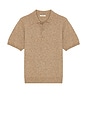 view 4 of 4 Short Sleeve Knit Polo in Camel