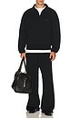 view 4 of 5 Long Sleeve Club Polo in Black