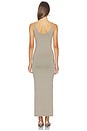 view 3 of 3 UNDONE KNIT MIDI 원피스 in Clay