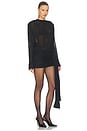 view 2 of 3 Mini Tie Dress in Black
