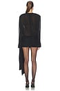 view 4 of 3 Mini Tie Dress in Black