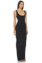 view 2 of 3 ROBE SQUARE NECK MIDI in Black