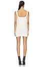 view 3 of 4 Square Neck Knit Mini Dress in Off White