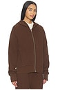 view 3 of 5 SWEAT À CAPUCHE SLIM ZIP UP in Brunette