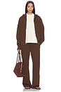 view 5 of 5 SWEAT À CAPUCHE SLIM ZIP UP in Brunette