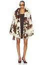 view 1 of 5 Heft Fur Coat in Flecked