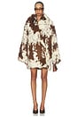 view 2 of 5 Heft Fur Coat in Flecked