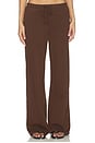 view 1 of 6 PANTALON LOWRISE in Brunette