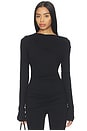 view 1 of 4 Drape Top in Black