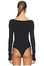 view 4 of 5 Scoop Neck Bodysuit in Black
