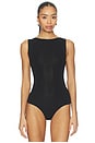 view 2 of 5 Boat Neck Bodysuit in Black