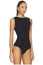 view 3 of 5 Boat Neck Bodysuit in Black