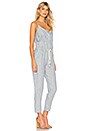 view 2 of 3 Linen Strappy Jumpsuit in Engineer Stripe