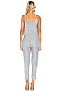 view 3 of 3 Linen Strappy Jumpsuit in Engineer Stripe