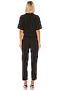 view 3 of 3 Linen Short Sleeve Jumpsuit in Black