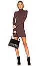 view 1 of 3 Rib Turtleneck Mini Dress in Bordeaux