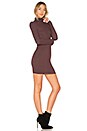view 2 of 3 Rib Turtleneck Mini Dress in Bordeaux