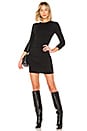 view 1 of 3 Cashmere Ruched Mini Dress in Black