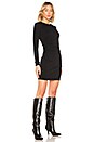 view 2 of 3 Cashmere Ruched Mini Dress in Black
