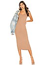 view 1 of 4 Rib Tank Midi Dress in Tan