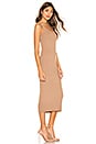 view 3 of 4 Rib Tank Midi Dress in Tan