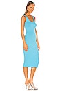 view 2 of 3 Rib Tank Midi Dress in Turquoise