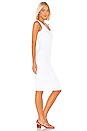 view 2 of 3 Rib Scoop Tank Midi Dress in White