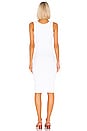 view 3 of 3 Rib Scoop Tank Midi Dress in White