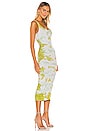 view 2 of 4 Silk Rib Tank Midi Dress in Lime Ionic