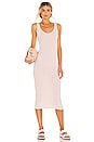 view 1 of 4 Silk Rib Tank Midi Dress in Shell Pink